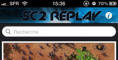 SC2Replay.fr pour iPhone